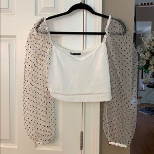 Zara Organza top